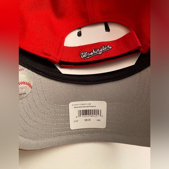 47 Bling Washington Nationals Hat in Red - Picture 4 of 4